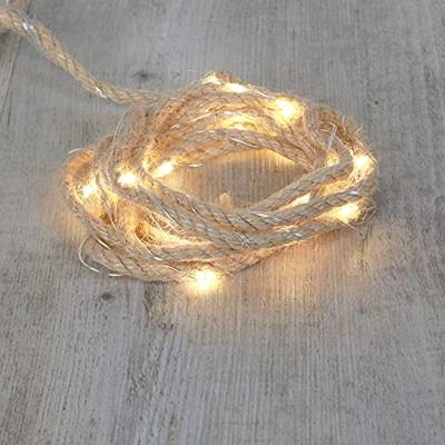 Touw guirlande LED L200cm 20lamps dia. 5mm op batterij - 5510124