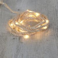 Touw guirlande LED L200cm 20lamps dia. 5mm op batterij - 5510124 - thumbnail