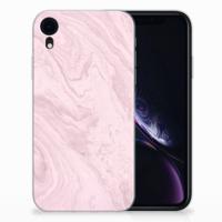 Apple iPhone Xr | TPU | Siliconen hoesje | Marble Pink - Origineel Cadeau Vriendin - thumbnail