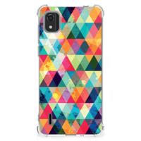 Nokia C2 2nd Edition Doorzichtige Silicone Hoesje Geruit - thumbnail