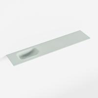 MONDIAZ EDEN Greey solid surface inleg wastafel voor toiletmeubel 110cm. Positie wasbak links - thumbnail