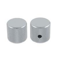 AllParts MK-0115-010 Chrome Barrel Knobs gitaarknop dome (2 stuks) - thumbnail
