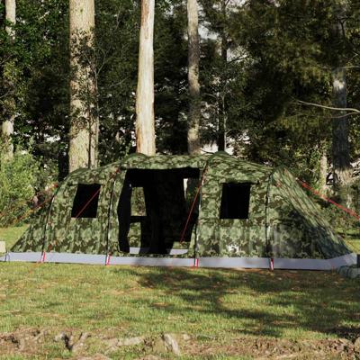 Tunneltent 6-persoons waterdicht camouflage Tunneltent 6-persoons waterdicht camouflage
