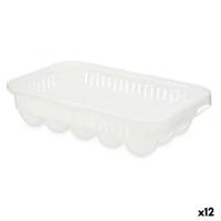 Eierdop Wit Transparant Plastic 17,5 x 7 x 28,5 cm (12 Stuks) - thumbnail