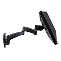 Ergotron Wall Mount Arm 200 Series Monitor-wandbeugel 1-voudig 25,4 cm (10) - 68,6 cm (27) Zwart Kantelbaar, Zwenkbaar, Roteerbaar - thumbnail