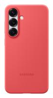 Samsung Silicone Silicon Case Samsung Galaxy S25 Rood Stootbestendig - thumbnail
