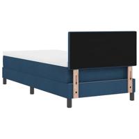 Boxspringbed met matras met matras Blauw 90 x 190 cm Stof - thumbnail