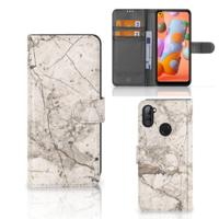 Samsung Galaxy M11 | A11 | Bookcase | Marmer Beige - thumbnail