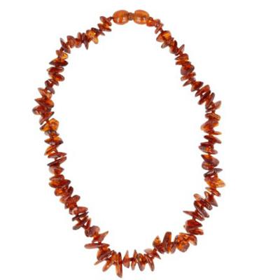 Edelstenen Babyketting Barnsteen Cognac