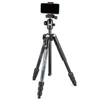 Manfrotto Element MII Alu Traveller aluminium kit, zwart mobiele Bluetooth, aluminium reisstatief 160 cm - thumbnail