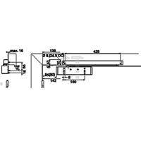 Deurdranger contur ts93b 2-5 met arm - thumbnail