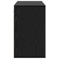 Schoenenkast Zwart Eiken 103 x 30 x 51 cm Bewerkt hout - thumbnail