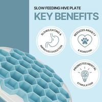 Dierenvoederbak Trixie Blauw Grijs Natuurlijk rubber TPE Plastic TPR Ø 30 cm - thumbnail