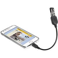 Delock USB-kabel USB 2.0 USB-micro-B stekker, USB-A bus 0.15 m Zwart Met OTG-functie 83293 - thumbnail