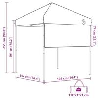 Luifeltent Groen 200 x 200 cm Oxford stof - thumbnail