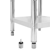 Keukenwerktafel 60x60x85 cm roestvrij staal - thumbnail