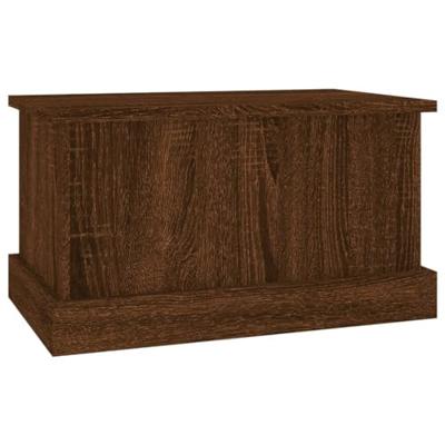 Opbergbox 50x30x28 cm bewerkt hout bruineikenkleurig Opbergbox 50x30x28 cm bewerkt hout bruineikenkleurig