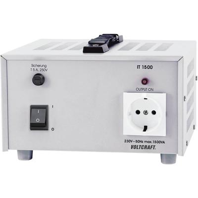 VOLTCRAFT IT-1500 Lab-scheidingstrafo, vaste spanning 1500 VA 230 V/AC (max.) VOLTCRAFT IT-1500 Lab-scheidingstrafo, vaste spanning 1500 VA 230 V/AC (max.)