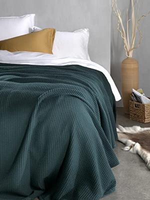Heckett & Lane Heckett & Lane Wafel Plaid 180x260 Army Green
