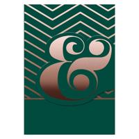 Moses boekenlegger en wenskaart Ampersand magnetisch groen - thumbnail