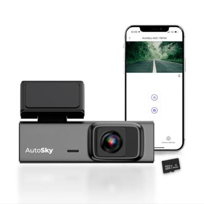 AutoSky 2K WiFi Dashcam met Groothoeklens en 32GB Geheugenkaart