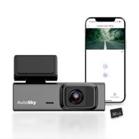 AutoSky 2K WiFi Dashcam met Groothoeklens en 32GB Geheugenkaart - thumbnail