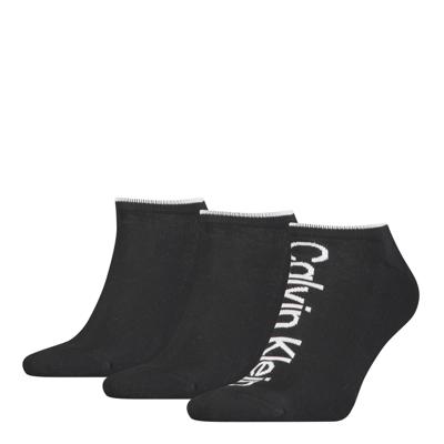 Calvin Klein Heren Sneakersokken Athleisure 3-pack Zwart-One Size (40-46) Calvin Klein Heren Sneakersokken Athleisure 3-pack Zwart-One Size (40-46)