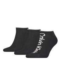 Calvin Klein Heren Sneakersokken Athleisure 3-pack Zwart-One Size (40-46) - thumbnail