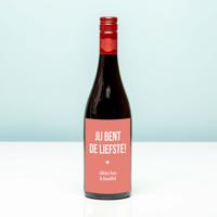 Wijnfles Jij Bent De Liefste - Rood (Merlot) - thumbnail