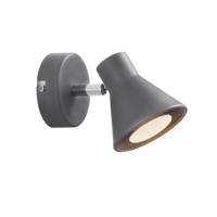 Wandlamp grijs Nordlux 'Eik' leeslamp met stekker modern GU10 110mm - thumbnail