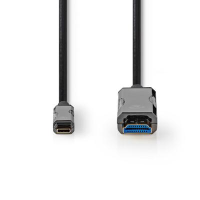 Nedis Actieve Optische USB-Kabel | USB-C Male | HDMI | 5 m | 1 stuks - CCBG6410BK50 CCBG6410BK50 Nedis Actieve Optische USB-Kabel | USB-C Male | HDMI | 5 m | 1 stuks - CCBG6410BK50 CCBG6410BK50