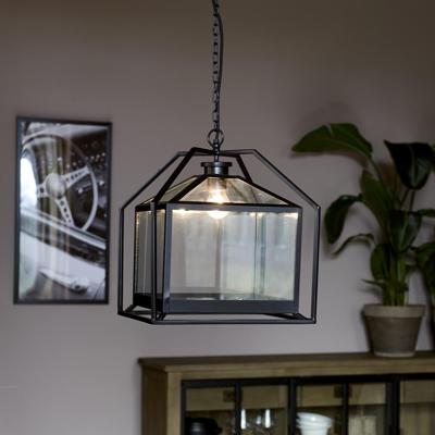 Rivièra Maison Hanglamp 'Rockford' 36cm, kleur Zwart Rivièra Maison Hanglamp 'Rockford' 36cm, kleur Zwart