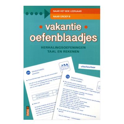 Deltas Vakantie oefenblaadjes "naar groep 8"