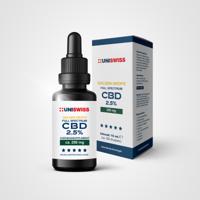 Uniswiss CBD full spectrum 2,5% golden drops 10 Milliliter - thumbnail