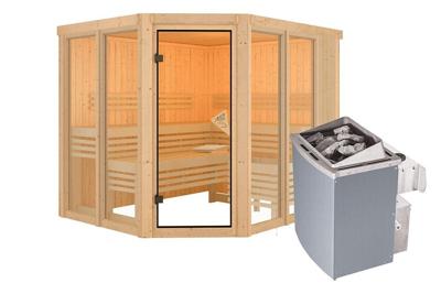 Karibu | Ainur 3 Sauna | Kachel 9 kW Geïntegreerde Bediening