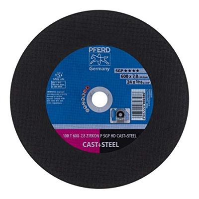 PFERD TOOLS 100 T 600-7,8 ZIRKON P SGP HD CAST+STEEL/60,0 66397708 Doorslijpschijf recht 600 mm 5 stuk(s) Getemperd staal, Gietijzer, Staal, Gegoten staal