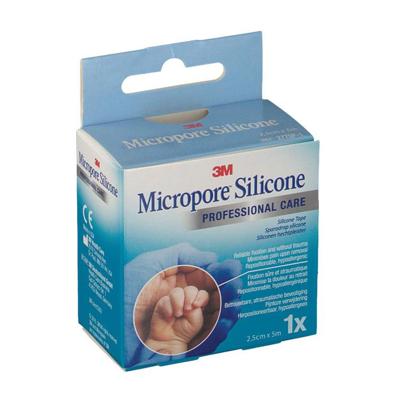 Micropore 3m Silicone Tape 25,0mmx5m 1 2775p-1