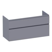 Brauer Delight - Onderkast - 120 cm - met 2 Softclose Lades Greeploos en 2 Sifon Uitsparingen - Mat Grijs - thumbnail