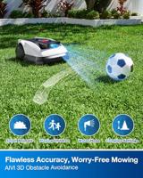 Ecovacs GOAT O500 Panorama Robotgrasmaaier Batterij/Accu Zwart, Wit - thumbnail