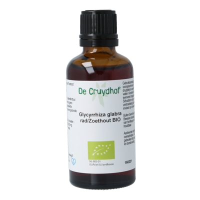 Cruydhof Glycyrrhiza glabra radix / zoethout tinctuur bio 50 Milliliter