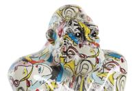 Decoratieve figuren DKD Home Decor 28,5 x 26,5 x 41 cm Gouden Multicolour Gorilla - thumbnail