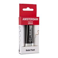 Royal Talens Amsterdam Reliëf Verf Tube 20 ml - Zwart 700 - thumbnail