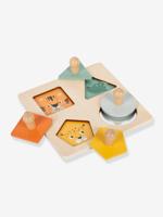 Montessori-vormen en -motieven baby puzzel small foot meerkleurig - thumbnail