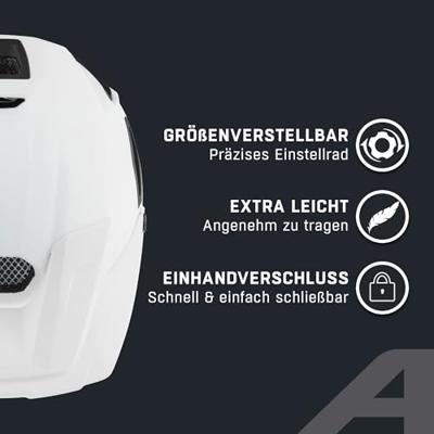 Olympic Sportswear Alpina sports mtb helm comox 52-57 mat wit