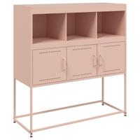 Dressoir 100,5x39x107 cm koudgewalst staal roze - thumbnail