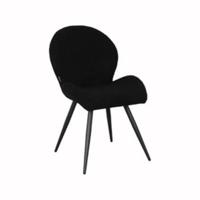 LABEL51 Eetkamerstoel 'Sky' Teddy, kleur Zwart - thumbnail