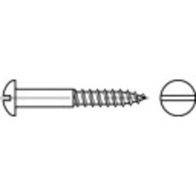 TOOLCRAFT TO-5446692 Bolkop houtschroeven 4.5 mm 16 mm Sleuf DIN 96 Messing 200 stuk(s)
