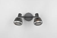 Trio Dubbele plafondlampTarifa met geribbeld glas - 862800232 - thumbnail