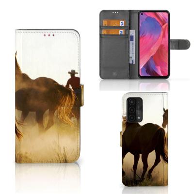 OPPO A54 5G | A74 5G | A93 5G | Telefoonhoesje | Met pasjeshouder | Design Cowboy