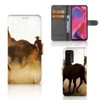 OPPO A54 5G | A74 5G | A93 5G | Telefoonhoesje | Met pasjeshouder | Design Cowboy - thumbnail